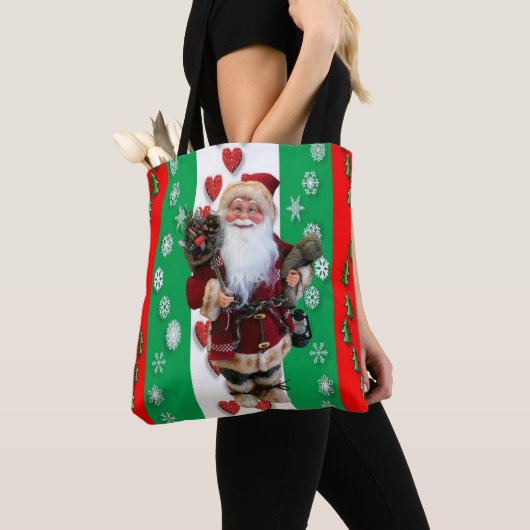 Kerstmis Dames Boodschappentassen, Sinterklaas Tote Bag (Dichtbij)