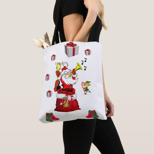 Kerstmis Dames Boodschappentassen, Sinterklaas Tote Bag (Dichtbij)