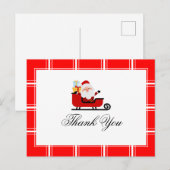 Kerstmis Dank Je Sinterklaas Rood Briefkaart (Voorkant / Achterkant)