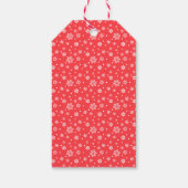 Kerstmis Dank u label in blauwgroen en rood Cadeaulabel (Achterkant)