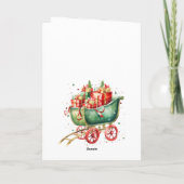 Kerstmis Dank u Medewerker Vrijwilliger Feestdagen Kaart (Achterkant)