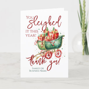 Kerstmis Dank u Medewerker Vrijwilliger Feestdagen Kaart