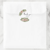 Kerstmis Dank u Ronde Sticker (Tas)