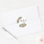 Kerstmis Dank u Ronde Sticker (Envelop)