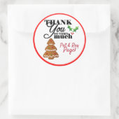 Kerstmis Dank u Stickers (Tas)