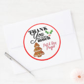 Kerstmis Dank u Stickers (Envelop)