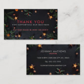 Kerstmis Dank u Visitekaartjes (Voorkant / Achterkant)