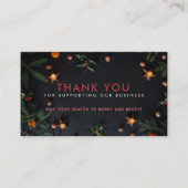 Kerstmis Dank u Visitekaartjes (Voorkant)