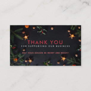 Kerstmis Dank u Visitekaartjes