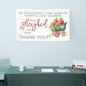 Kerstmis Dank u Waardering Ziekenhuis School Spandoek (Beurs)