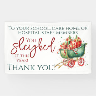 Kerstmis Dank u Waardering Ziekenhuis School Spandoek