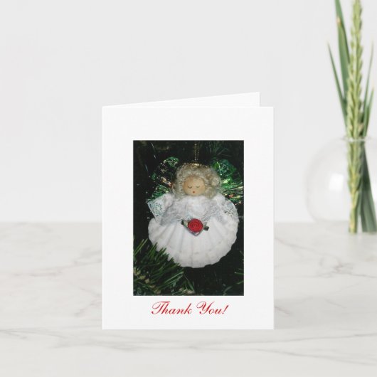 Kerstmis dankt u! bedankkaart (Voorkant)