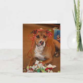 Kerstmis dankt u kaardt bedankkaart