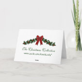 Kerstmis dankt u kaardt feestdagen kaart (Achterkant)