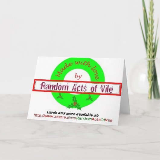 Kerstmis: De Aap van het zee shocker Feestdagen Kaart (Achterkant)