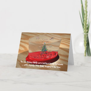 Kerstmis: De Aap van het zee shocker Feestdagen Kaart