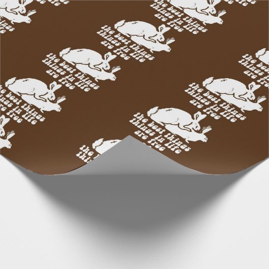 Kerstmis DE BESTE DINGEN IN HET LEVEN ZIJN VRIJE h Cadeaupapier (Hoek)