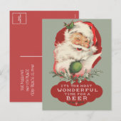 Kerstmis, De Beste Tijd Voor Een Bier Feestdagenkaart (Voorkant / Achterkant)