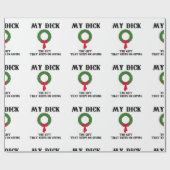 Kerstmis de cadeauvakantie is een grappige humor cadeaupapier (Vlak)