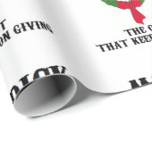 Kerstmis de cadeauvakantie is een grappige humor cadeaupapier (Rol Hoek)