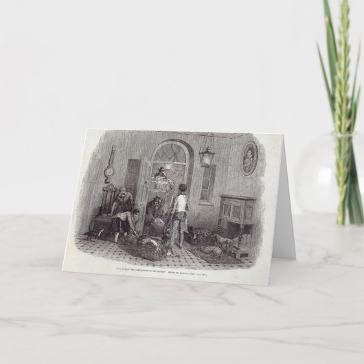 Kerstmis: De "complimenten van het Seizoen " Feestdagen Kaart (Voorkant)