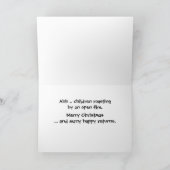 Kerstmis: De dood Dino laat verdampen kind Feestdagen Kaart (Binnen)