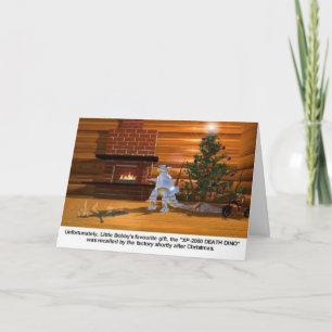 Kerstmis: De dood Dino laat verdampen kind Feestdagen Kaart