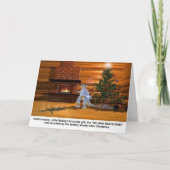 Kerstmis: De dood Dino laat verdampen kind Feestdagen Kaart (Voorkant)