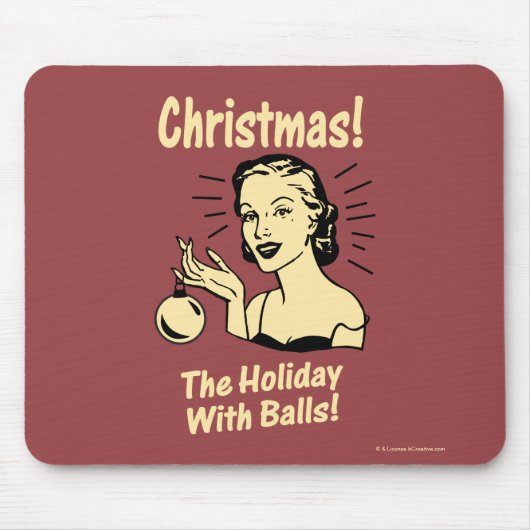 Kerstmis: De feestdag met een muur Muismat (Voorkant)