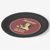 Kerstmis: De feestdag met een muur Papieren Bordje (Gekanteld)