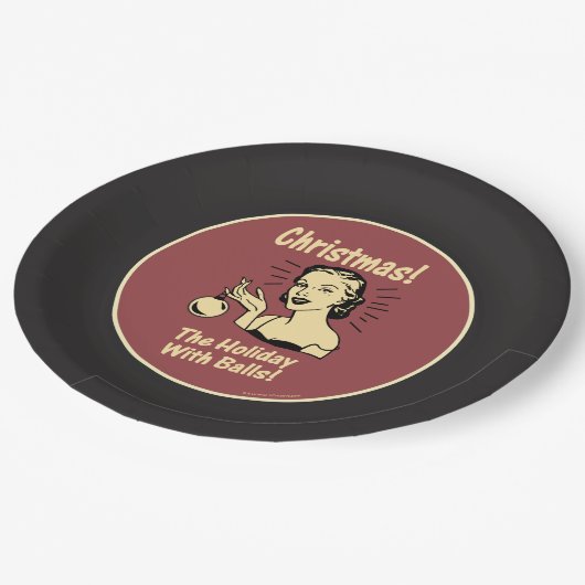 Kerstmis: De feestdag met een muur Papieren Bordje (Gekanteld)