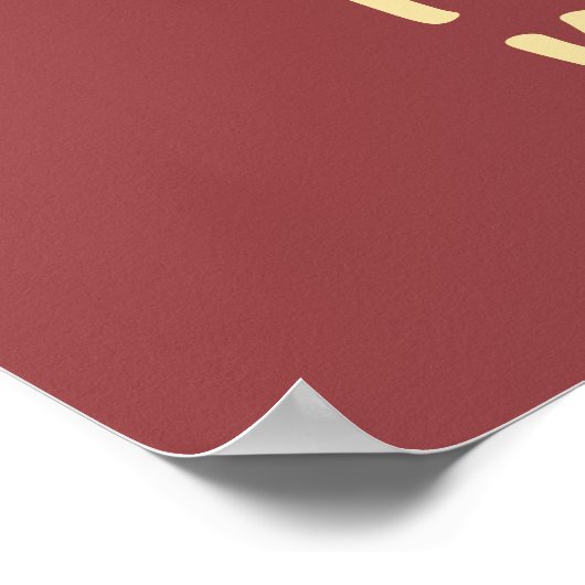 Kerstmis: De feestdag met een muur Poster (Hoek)