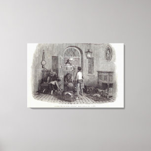 Kerstmis: "De gevolgen van het seizoen" Canvas Afdruk