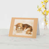 Kerstmis - de Gift van Mitch Kaart (Gele Bloem)