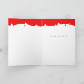 Kerstmis de Grappige Kerstman was Canadese Feestdagen Kaart (Binnen)