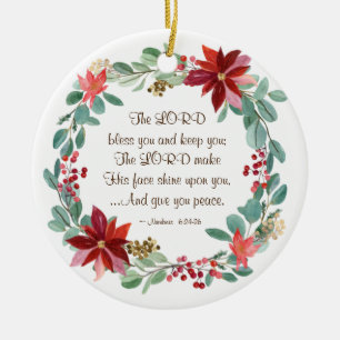Kerstmis De Heer Bless You Bijbel Persoonlijk Keramisch Ornament