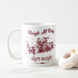 Kerstmis de hele dag Vintage Koffiemok