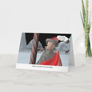 Kerstmis: De likkenpool van de kerstman Feestdagen Kaart