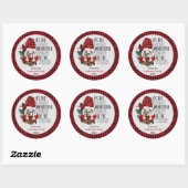 Kerstmis - De meest fantastische tijdnomaden Ronde Sticker (Vel)