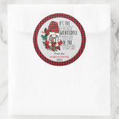 Kerstmis - De meest fantastische tijdnomaden Ronde Sticker (Tas)