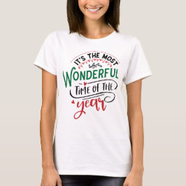 Kerstmis De Meest Wonderbaarlijke Tijd Vrouwen T-shirt