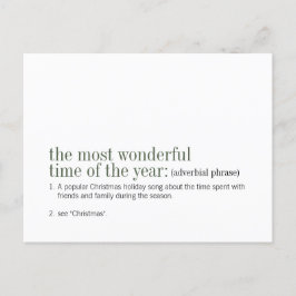 Kerstmis de mooiste tijd van het jaar feestdagenkaart