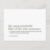 Kerstmis de mooiste tijd van het jaar feestdagenkaart (Voorkant)