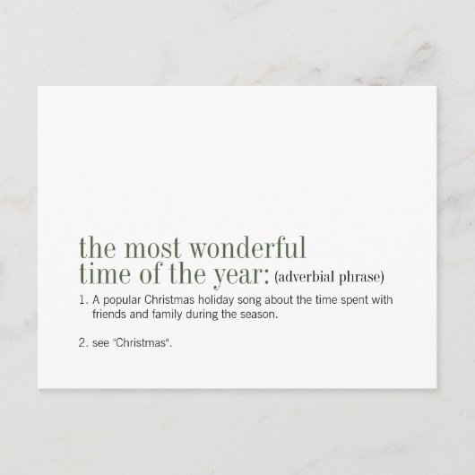 Kerstmis de mooiste tijd van het jaar feestdagenkaart (Voorkant)