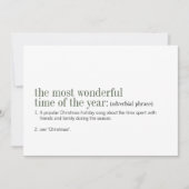 Kerstmis de mooiste tijd van het jaar feestdagenkaart (Voorkant)