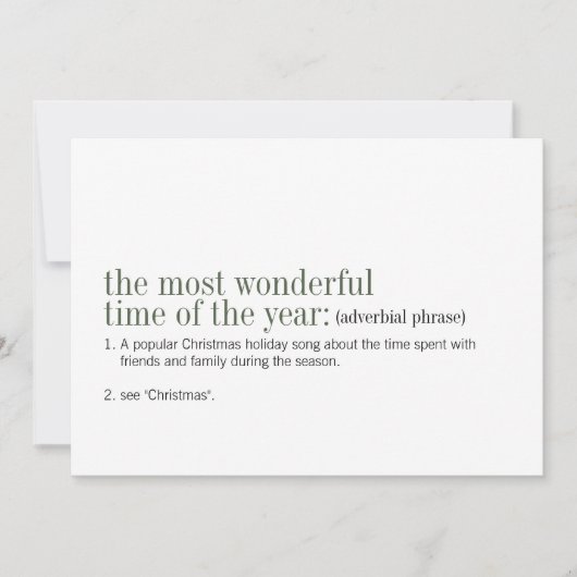 Kerstmis de mooiste tijd van het jaar feestdagenkaart (Voorkant)