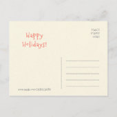 Kerstmis De pyjama van de kat Funny  CC0493 Briefkaart (Achterkant)