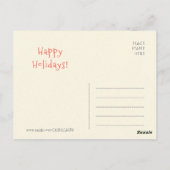 Kerstmis De pyjama van de kat Funny  CC0493 Briefkaart (Achterkant)