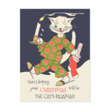 Kerstmis De pyjama van de kat Funny  CC0493