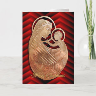 Kerstmis De religieuze kaart van Madonna